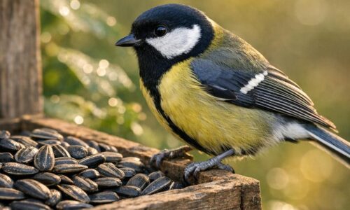 Vögel gesund und artgerecht füttern mit Sonnenblumenkernen